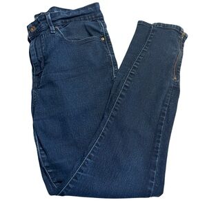 Levi's Denizen Jeans Size 6 Dark Blue Denim High-Rise Skinny Ankle Pants Zippers